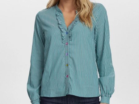 Numph NuFarrah Shirt - Cadmium Green Hot on Sale