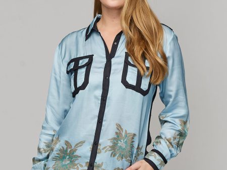 Nu Denmark Othea Shirt - Sky Blue For Discount