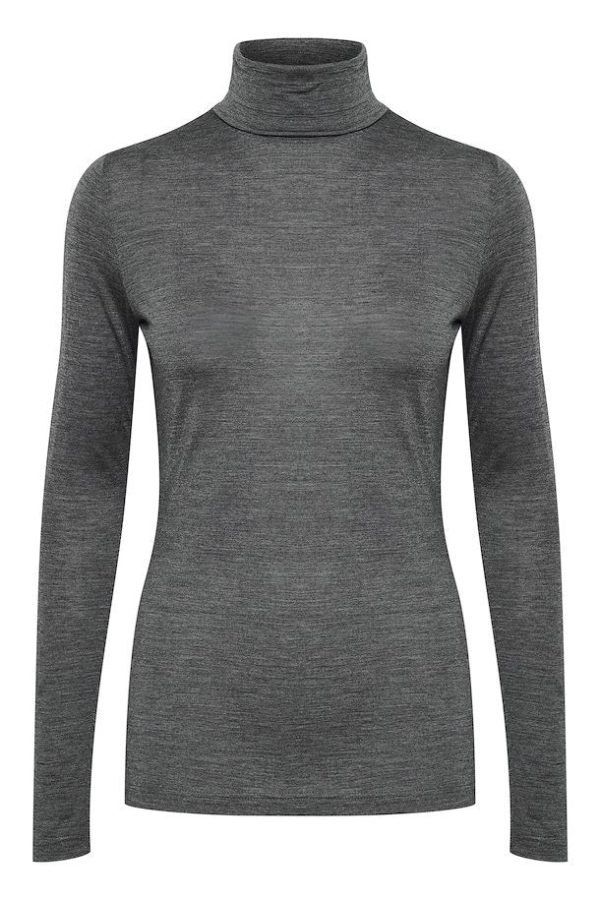 EW The Dgrey Melange Rollneck Top Online Hot Sale