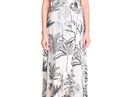 Candice Long Croisee Blanc Dress on Sale