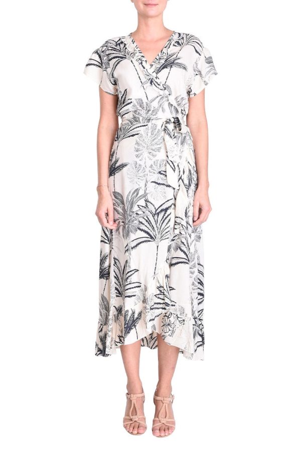 Candice Long Croisee Blanc Dress on Sale