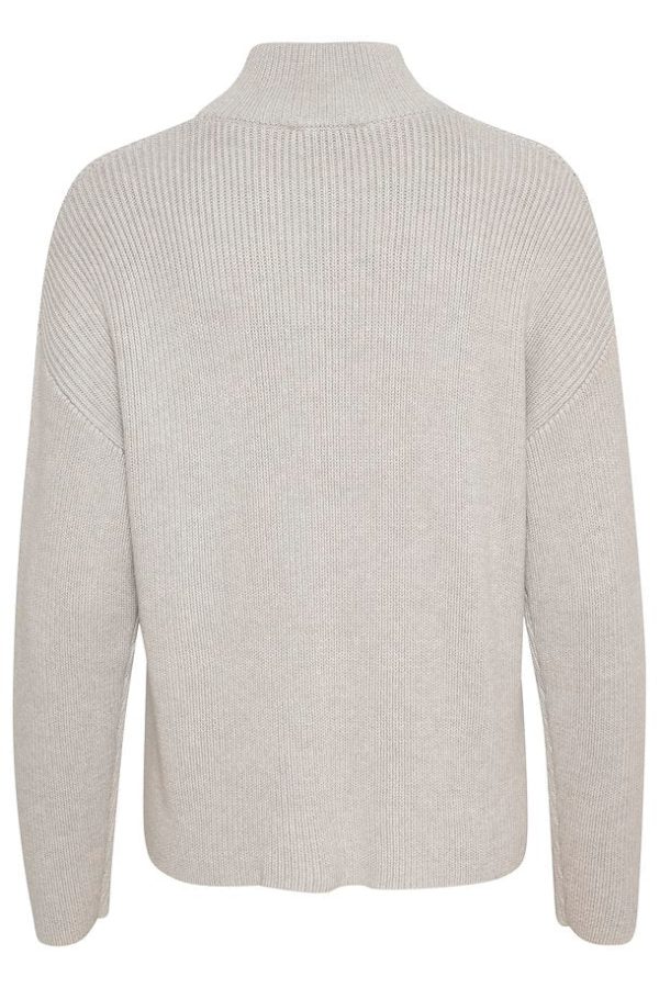 EW Ally Lgrey Melange Knit Pullover For Sale