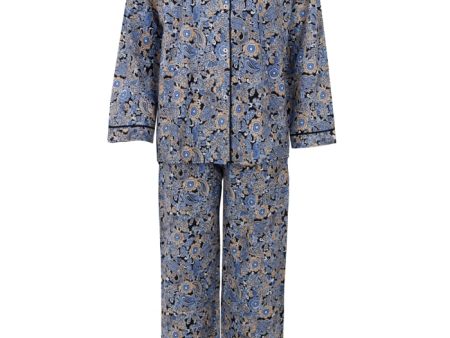 Black Colour Norma PJ s - Paisley (Blue) For Discount