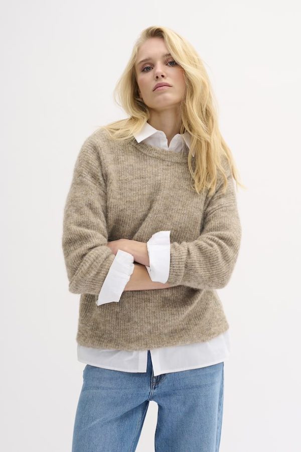 EW The Dune Melange Knit Pullover For Sale