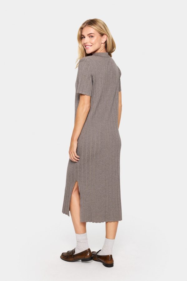 Saint Tropez Fumiko Dress - Iron Melange Cheap