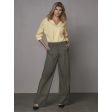 Yrja Trousers - Olive Online Hot Sale