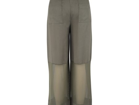 Yrja Trousers - Olive Online Hot Sale