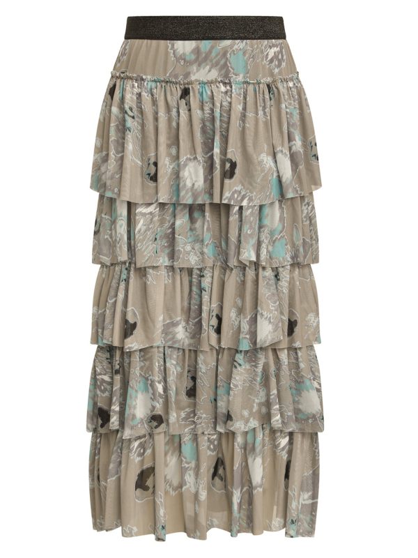 Nu Denmark Ovine Skirt - Pale Army Mix Online now