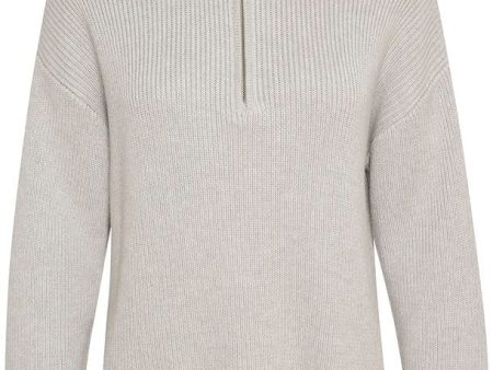 EW Ally Lgrey Melange Knit Pullover For Sale