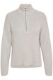 EW Ally Lgrey Melange Knit Pullover For Sale