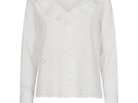 Leveté Room Riko Blouse - White Online Sale