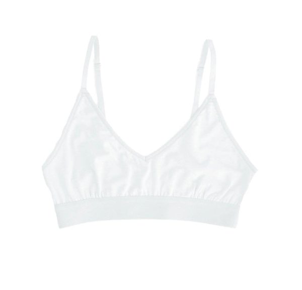 Stripe & Stare Bralet - White Cheap