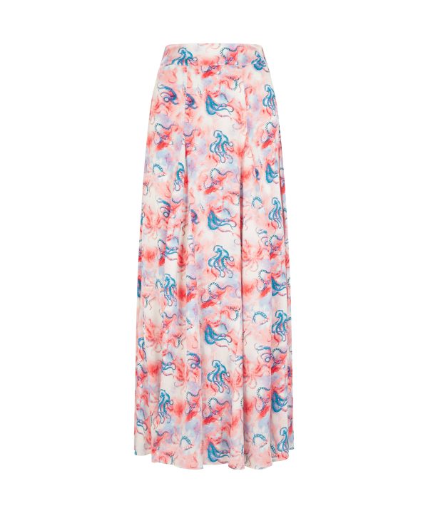 Sirens Franklin Maxi Skirt - Pink Octopus For Discount