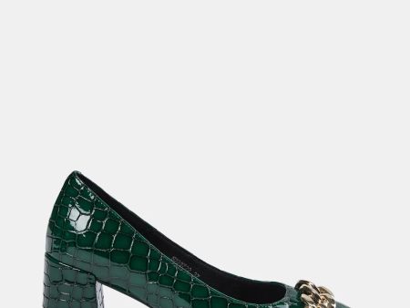 Sofie Schnoor Court Shoe - Dark Green Supply