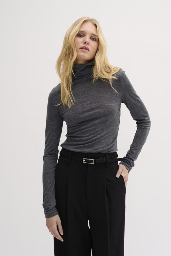 EW The Dgrey Melange Rollneck Top Online Hot Sale