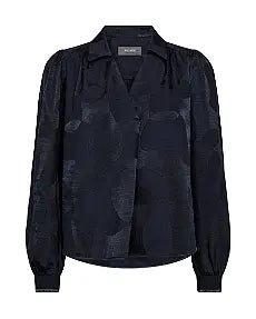 Mos Mosh Aldo Baubles Jacq Blouse - Salute Navy Cheap