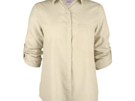 Heather ls classic button shirt Ivory Online Hot Sale