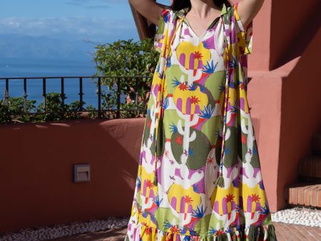 GOS Loony kaftan dress green Online now