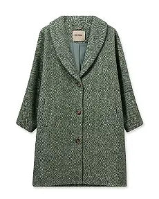 Mos Mosh Adelaide Herringbone Coat - Sagebrush Green Cheap