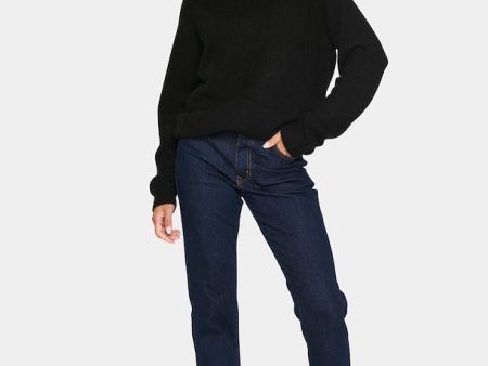 Saint Tropez Garbie Roll Neck Jumper - Black For Cheap