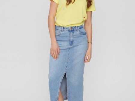 Numph NuToronto Skirt - Medium Blue Denim Online Sale