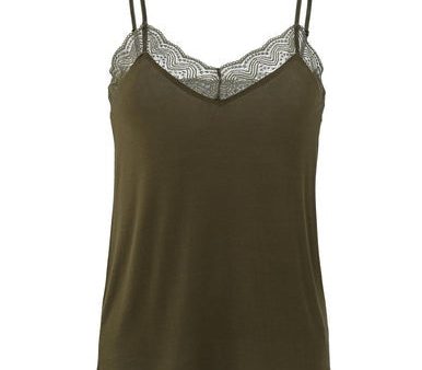 Lace strappy top d.army w jersey body Discount