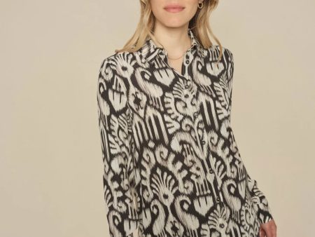 Mos Mosh Taylar Noelli Shirt - Black Ecru Discount