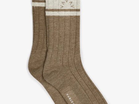 Varley Malissa Plush Wide Rib Sock - Mink Taupe Marl Hot on Sale