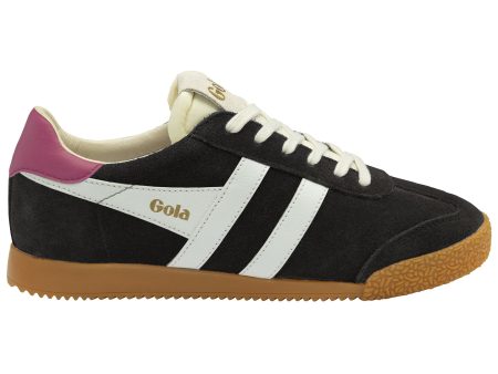 Gola Elan Trainers - Black Off White Fuchsia Hot on Sale