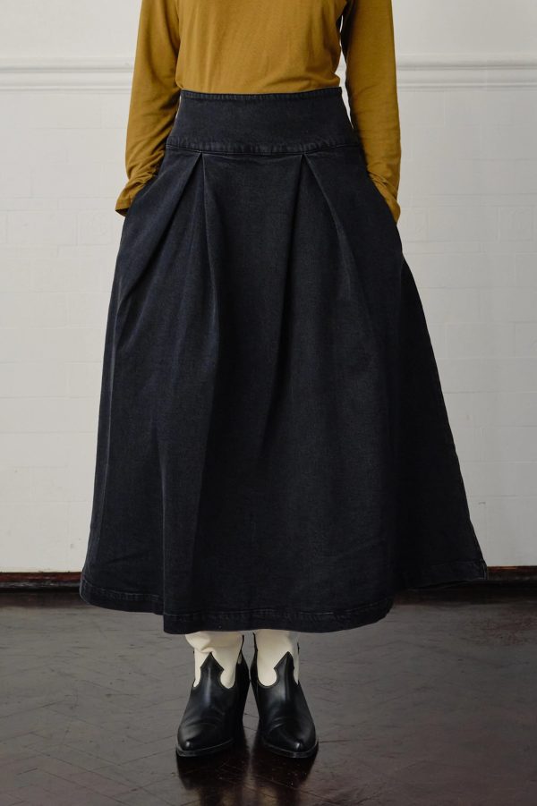 Seventy & Mochi Maddie Skirt - Washed Black Online