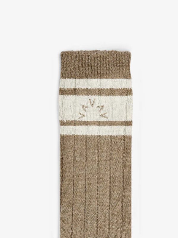 Varley Malissa Plush Wide Rib Sock - Mink Taupe Marl Hot on Sale