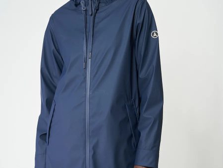 Tanta Nuovola Rain Coat - Navy Online Sale