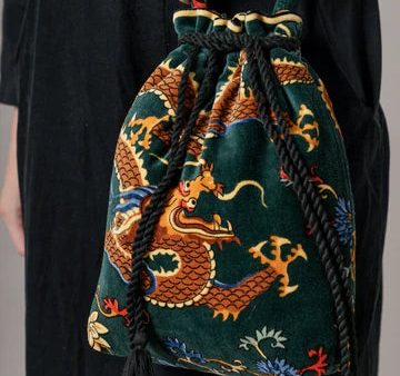 One Hundred Stars Tassel Bag - Dragon Green Hot on Sale