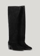 Summum Woman Suede Boots - Black For Cheap