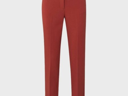 Twill stretch ochre red trouser For Sale