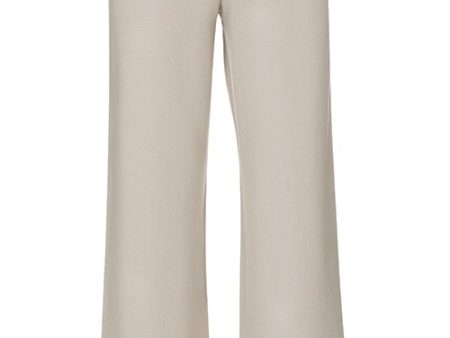 Wide Leg Knitted Trousers Crafted From a Viscose Blend Online Sale