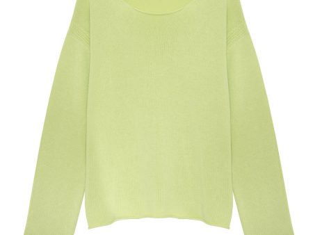 CC Cammie Lime Boat Neck Jumper Supply