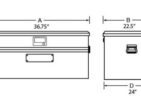 Tradesman Aluminum Flush Mount Truck Tool Box Full Wide (36in.) - Brite Online now