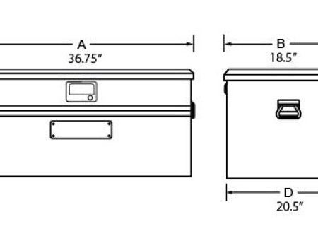 Tradesman Aluminum Flush Mount Truck Tool Box (36in.) - Brite For Discount