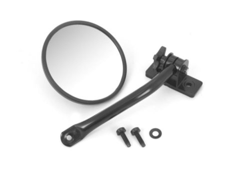 Rugged Ridge 97-18 Jeep Wrangler Black Round Quick Release Mirror Online Sale