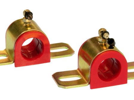 Prothane Universal 90 Deg Greasable Sway Bar Bushings - 1 1 8in - Type B Bracket - Red on Sale