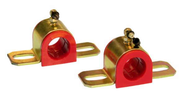 Prothane Universal 90 Deg Greasable Sway Bar Bushings - 1 1 8in - Type B Bracket - Red on Sale