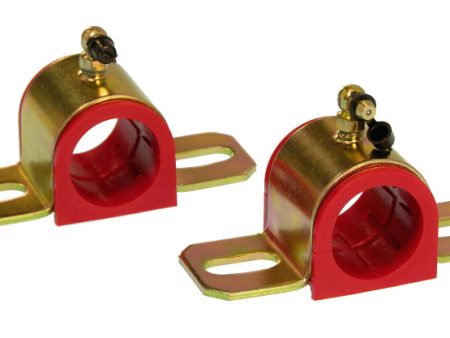 Prothane Universal 90 Deg Greasable Sway Bar Bushings - 1 5 16in - Type B Bracket - Red Online Hot Sale