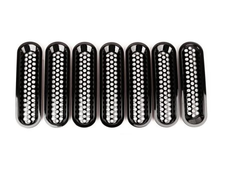 Rugged Ridge Grille Inserts Perforated 07-18 Jeep Wrangler For Sale