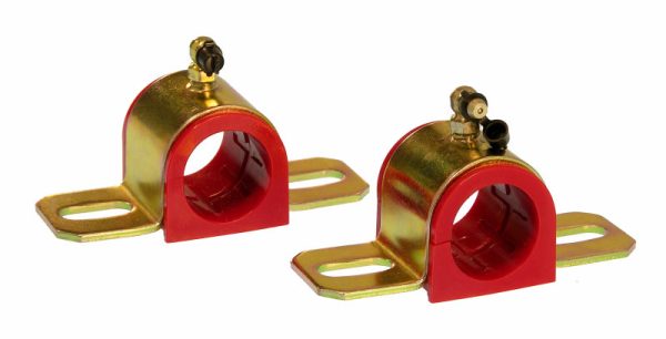 Prothane Universal 90 Deg Greasable Sway Bar Bushings - 32MM - Type B Bracket - Red Online Sale