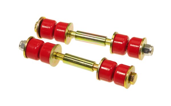 Prothane Universal End Link Set - 3 1 2in Mounting Length - Red Supply