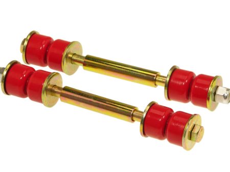 Prothane Universal End Link Set - 4 1 2in Mounting Length - Red on Sale