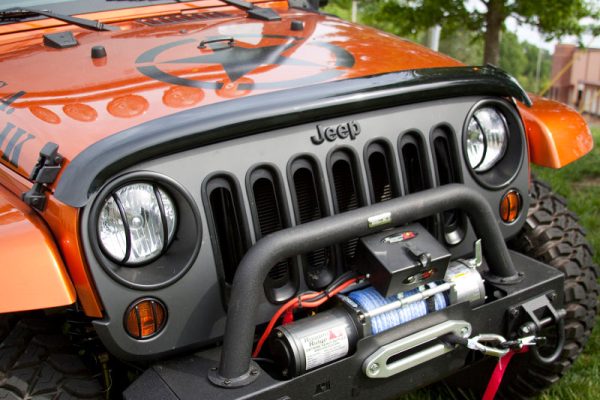 Rugged Ridge Wraparound Bug Deflector Smoke 07-18 Jeep Wrangler Discount