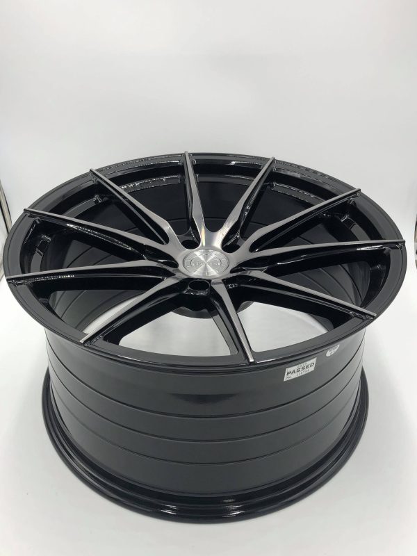 Vertini RF1.1 GLOSS BLACK TINTED FACE 20x9 20x10.5 5x114.3 ET. 47-32 Set of 4 Wheels ORL Online Sale