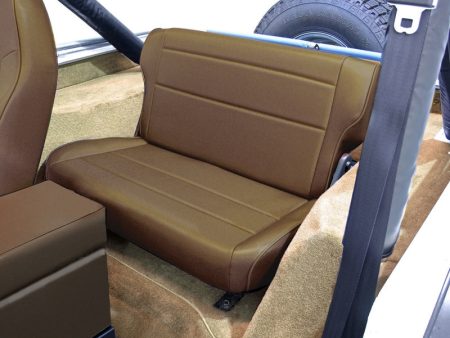 Rugged Ridge Fold & Tumble Rear Seat Nutmeg 76-95 Jeep CJ   Jeep Wrangler Online Sale